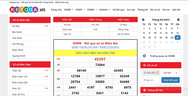 Ketqua.vn là trang web kết quả xổ số hàng đầu tại Việt Nam