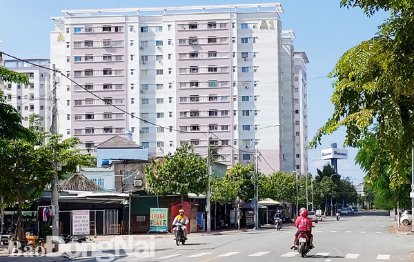 Khu nhà ở xã hội ở phường Quang Vinh (TP.Biên Hòa) là một trong 4 dự án đã hoàn thành. Ảnh: H.Giang