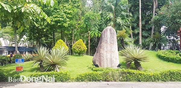 Một góc công viên Biên Hùng nằm ở vị trí trung tâm của đô thị Biên Hòa. Ảnh: Phạm Tùng