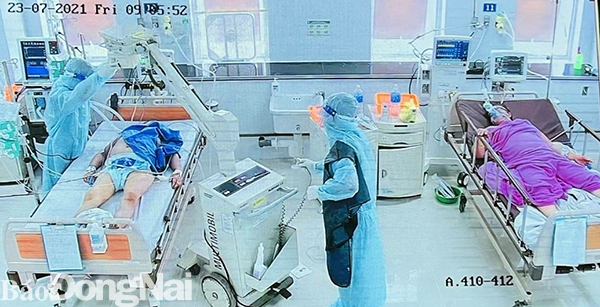 Bệnh viện ĐK Thống Nhất hiện đang điều trị các ca bệnh Covid-19 nặng trên địa bàn tỉnh
