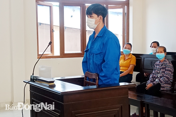 Bị cáo Hồ Lê Hội tại phiên tòa xét xử