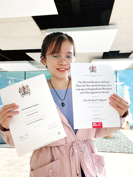 Nguyễn Đỗ Quỳnh Hân với bằng tốt nghiệp loại giỏi, cô gái thế hệ gen Z đang hiện thực hóa ước mơ của mình