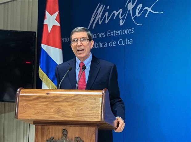 Bộ trưởng Ngoại giao Cuba Bruno Rodríguez Parrilla. (Ảnh: AFP/TTXVN)