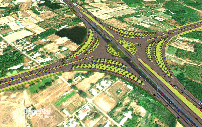 Nút giao khác mức liên thông giữa đường Vành đai 3 - TP.HCM với đường tỉnh 25C