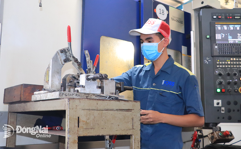 Công ty hữu hạn Công nghiệp Boss ở Khu công nghiệp Sông Mây (H.Trảng Bom) mở rộng sản xuất để tăng xuất khẩu thiết bị máy móc