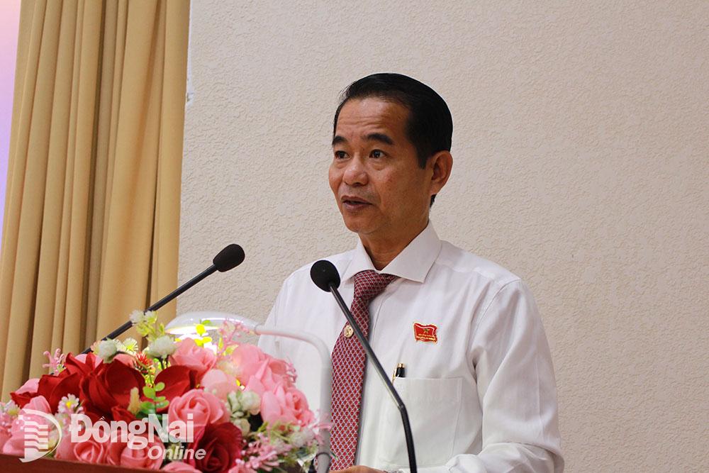  Chủ tịch HĐND tỉnh Thái Bảo phát biểu bế mạc kỳ họp