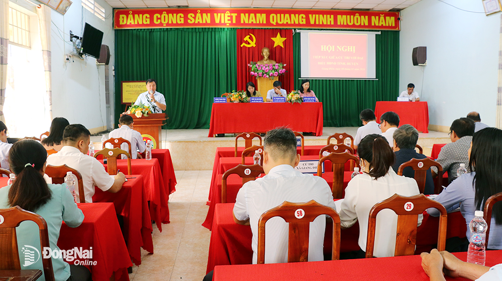 Đại biểu HĐND tỉnh, huyện tiếp xúc cử tri huyện Trảng Bom