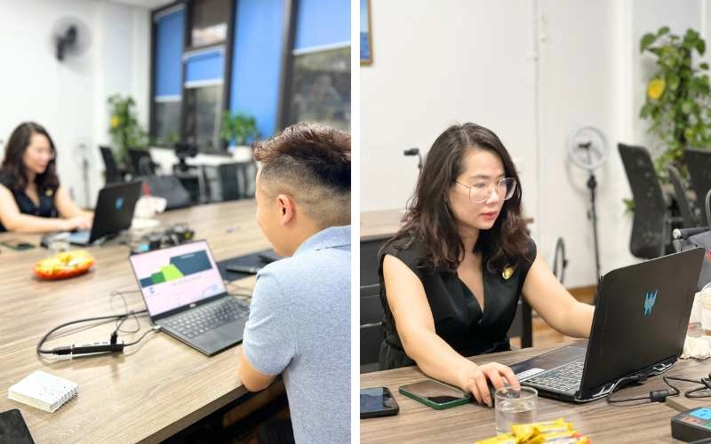 Đào tạo trực tiếp 1 kèm 1 thực hành trên chính sản phẩm học viên đang kinh doanh.