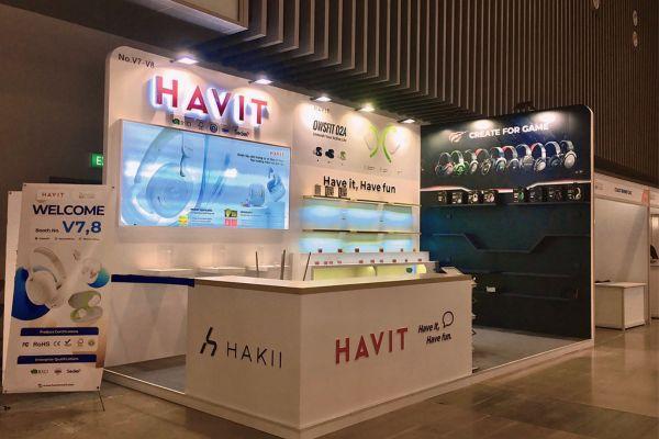 Gian hàng trưng bày sản phẩm là công cụ tiếp thị.