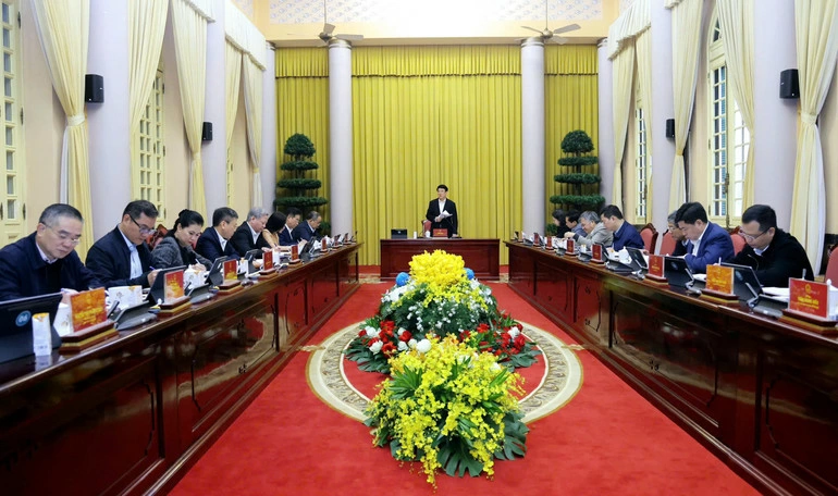 Toàn cảnh buổi làm việc.