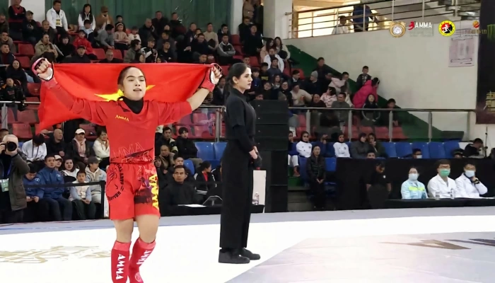 Dong Nai female fighter Lo Thi Phung wins gold at Asian Mixed Martial Arts Championships 2026
