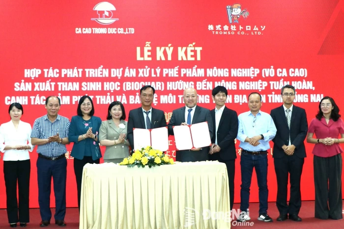 Đồng Nai hợp tác với Nhật Bản phát triển dự án xử lý vỏ ca cao thành than sinh học