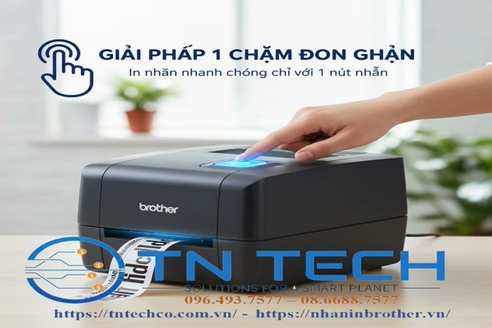 Máy in nhãn Brother - Giải pháp in nhãn chuyên nghiệp tại Trần Nguyễn Technology