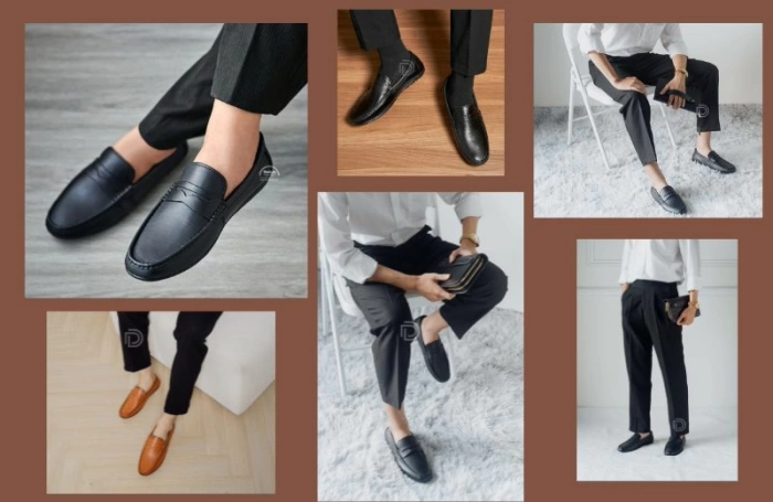 Giày lười nam Chu Hải Nam: Da bò thật 100%, Form chuẩn chân việt, êm thoải mái cả ngày