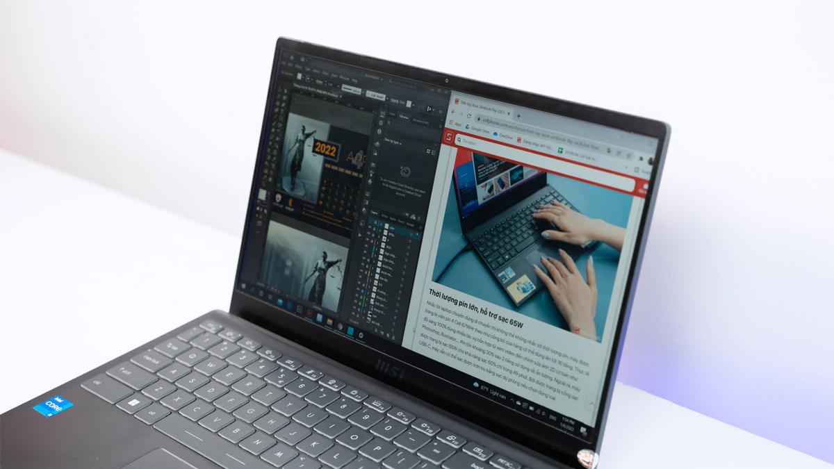 Thân máy gọn nhẹ, dễ mang theo khi di chuyển.