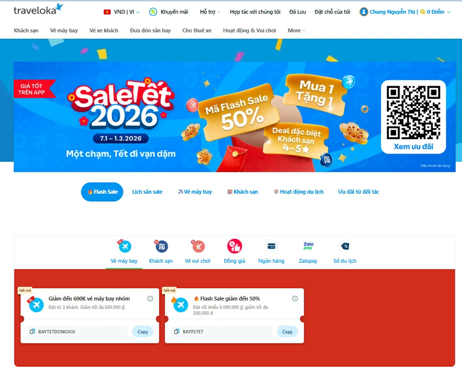 Chương trình Sale Tết 2026 với vô vàn ưu đãi hấp dẫn.