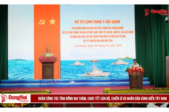 Đoàn công tác tỉnh Đồng Nai thăm, chúc Tết cán bộ, chiến sĩ và nhân dân vùng biển Tây Nam