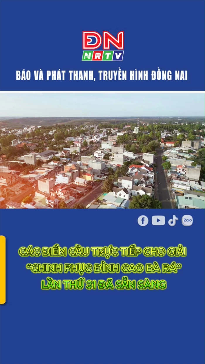 Các điểm cầu trực tiếp cho giải "Chinh phục đỉnh cao Bà Rá" lần thứ 31 đã sẵn sàng