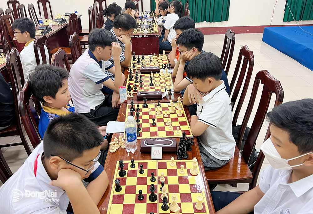 Các VĐV tham gia thi đấu môn cờ vua