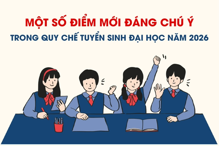[Infographic] Quy chế tuyển sinh đại học 2026: Những điểm mới cần lưu ý