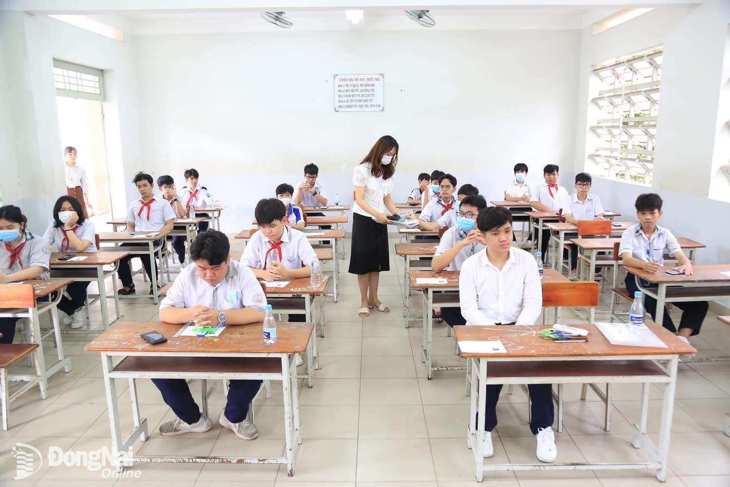 Học sinh Đồng Nai tham gia kỳ thi tuyển sinh vào lớp 10, năm học 2025-2026. Ảnh tư liệu