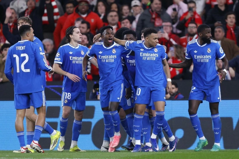 Real Madrid giành lợi thế trước Benfica. (Nguồn: AFP)
