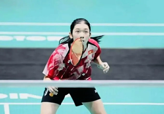 Nguyễn Thị Thu Huyền đang là vận động viên cầu lông trẻ triển vọng nhất của Việt Nam. Ảnh: VBF