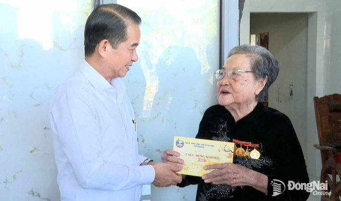 Deputy Secretary of Dong Nai Provincial Party Committee Thai Bao visits, extends Tet greetings to Vietnamese Heroic Mothers