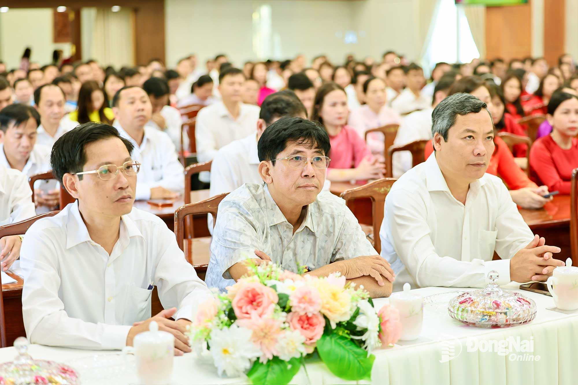 ''Lãnh đạo các ban Đảng Tỉnh ủy dự buổi gặp mặt đầu xuân 2026 với Thường trực Tỉnh ủy. Ảnh: Công Nghĩa

''