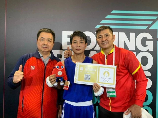 Kim Ánh (giữa) đoạt vé tham dự Olympic Paris 2024 nóng hổi từ Ý. Ảnh: NVCC