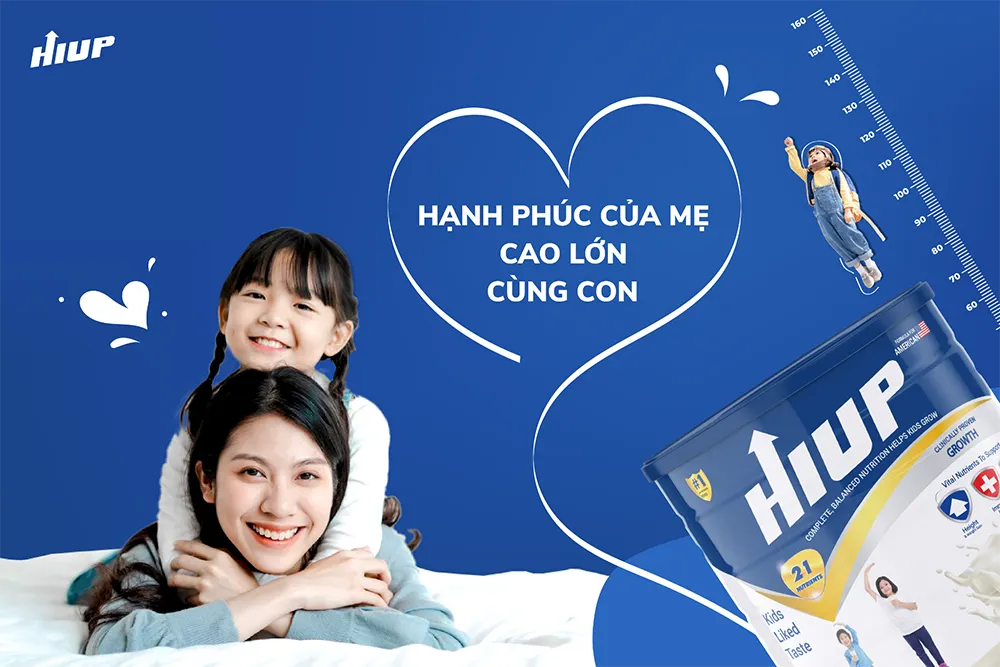 Thành phần có trong sữa non chuyên biệt tăng chiều cao cho trẻ HIUP