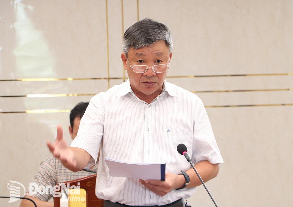 Phó bí thư Thường trực Tỉnh ủy Hồ Thanh Sơn phát biểu tại buổi làm việc