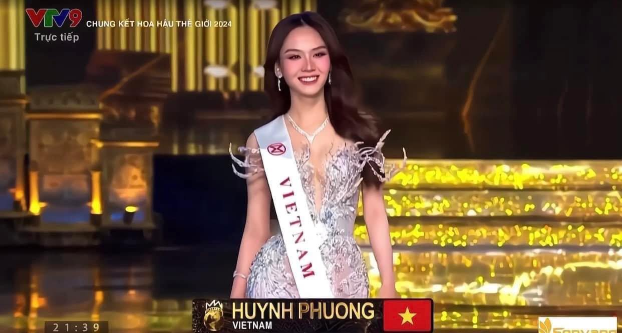 Hoa hậu Mai Phương trình diễn trong đêm chung kết Miss World 2024