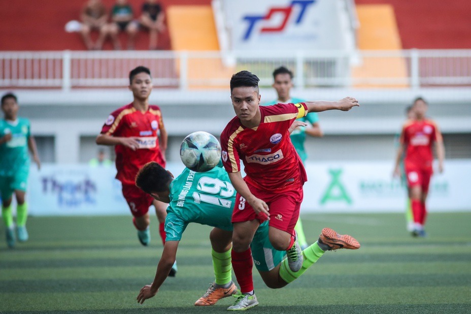 Thắng Trường đại học Nông lâm Thành phố Hồ Chí Minh 2-0 ở lượt cuối, Trường đại  học Thủy lợi chiếm ngôi đầu bảng C. Ảnh: Nhật Thịnh - TNO.