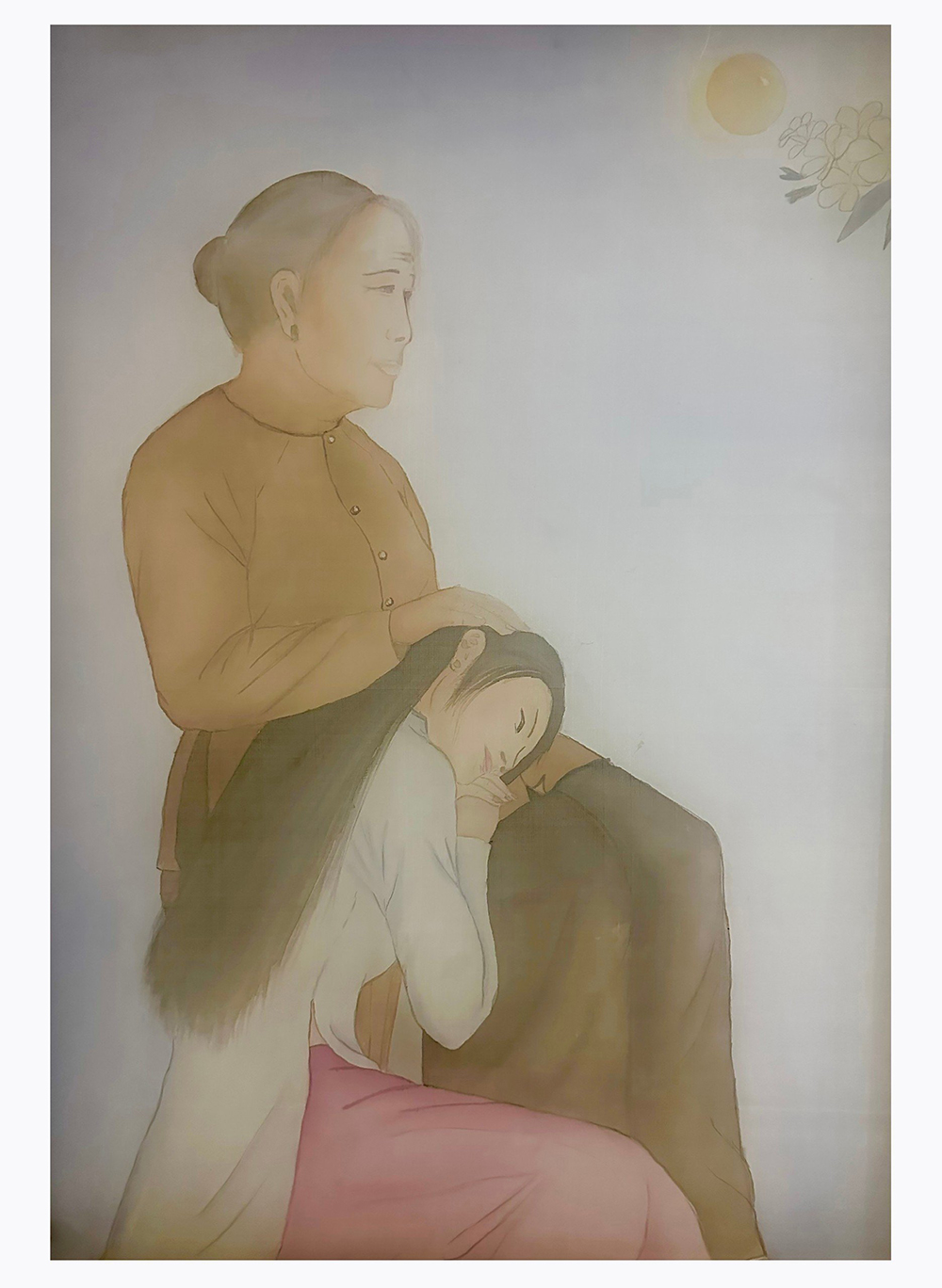 Tác phẩm Về bên má của họa sĩ Tiểu Tân.