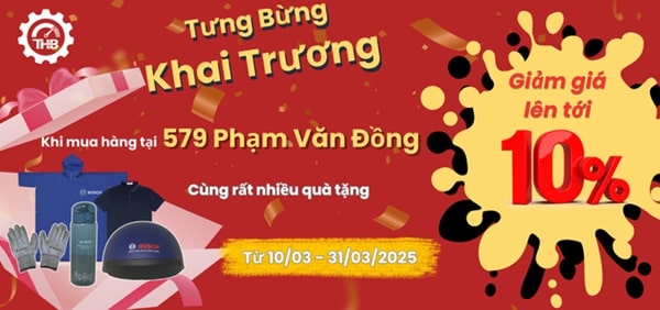 Chương trình khuyến mãi tưng bừng khai trương.