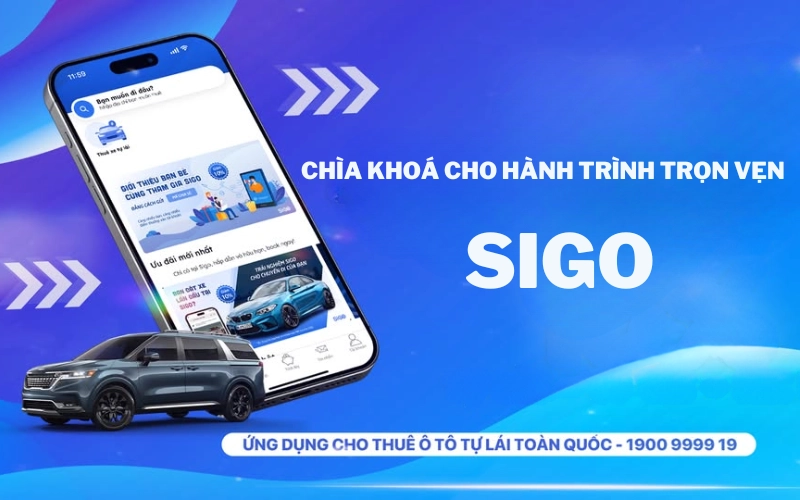 Tiện lợi và nhanh chóng với ứng dụng cho thuê xe tự lái Sigo.