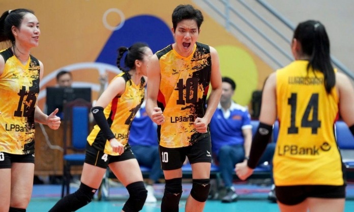 Đội chủ nhà LP Bank Ninh Bình khởi đầu thuận lợi ở bảng B cúp Hoa Lư nội dung nữ. Ảnh: Thể thao Việt Nam