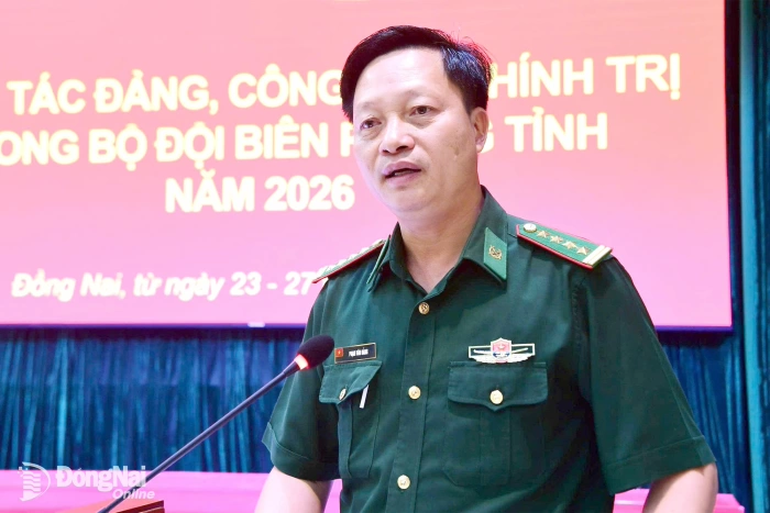 Tập huấn công tác Đảng, công tác chính trị cho cán bộ, sĩ quan chủ chốt Bộ đội Biên phòng tỉnh