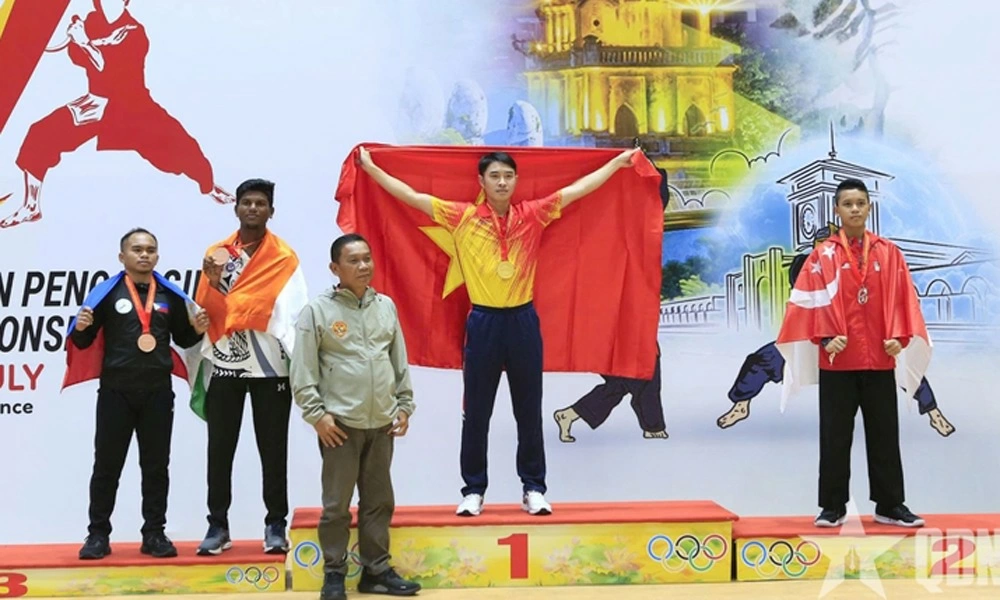 The Vietnamese team ranked first overall at the 2025 Asian Pencak Silat Championship.