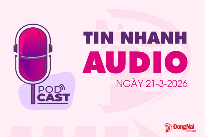 Tin nhanh audio 21-3: Đề xuất ứng nguồn tăng thu năm 2025 cho Quỹ bình ổn giá xăng dầu; Trường Đại học Đồng Nai được giao trụ sở cũ phường Bình Phước làm cơ sở 2…