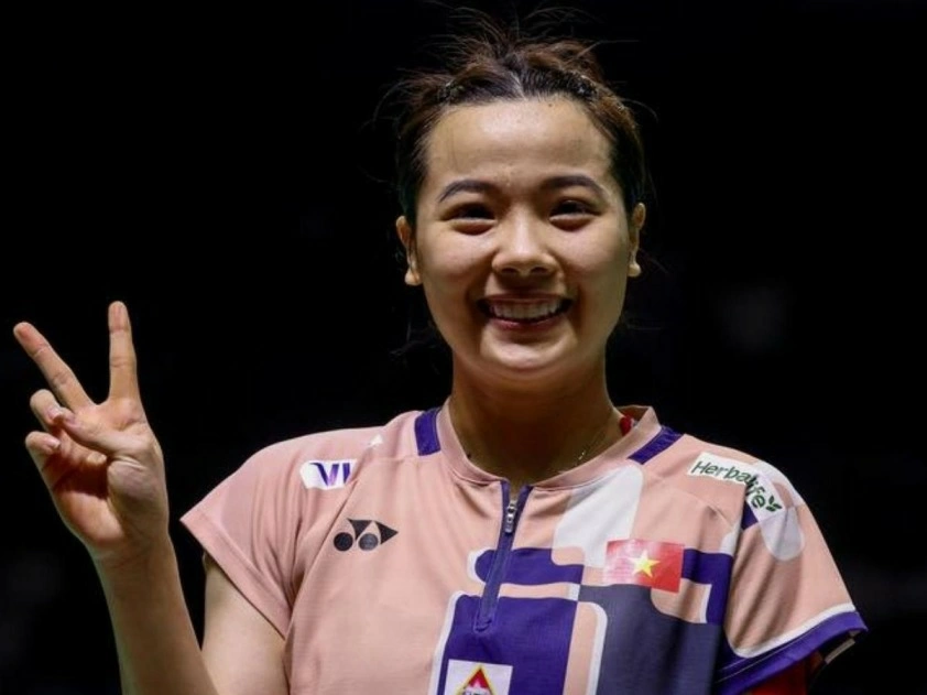 Nguyễn Thùy Linh có cơ hội vượt qua vòng 1 All England Open năm nay nếu chơi đúng sức. Ảnh: FBNV. 