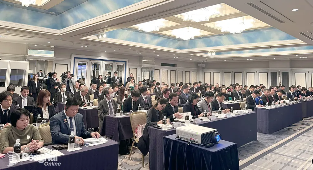 Hội nghị Xúc tiến đầu tư tỉnh Đồng Nai tại Tokyo. Ảnh: Hà Thương