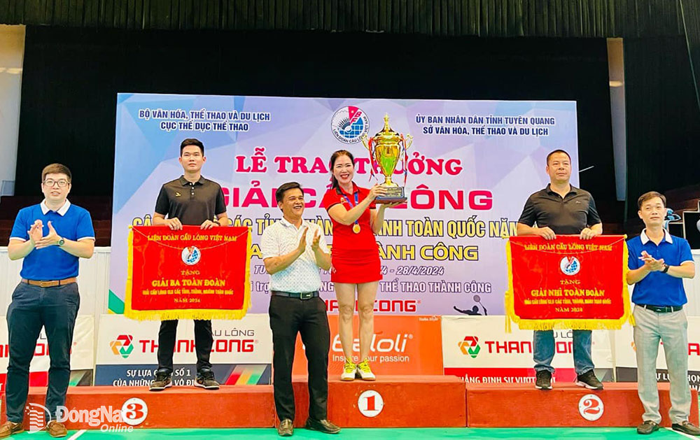 Đồng Nai xếp hạng ba toàn đoàn sau Bắc Giang và Lâm Đồng. Ảnh: ĐVCC