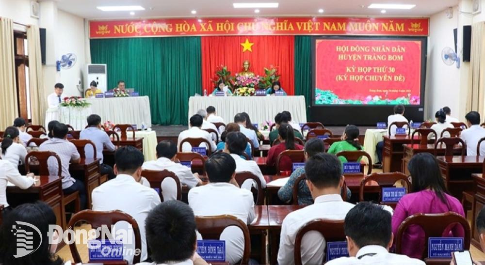HĐND huyện Trảng Bom tổ chức kỳ họp xem xét thông qua chủ trương