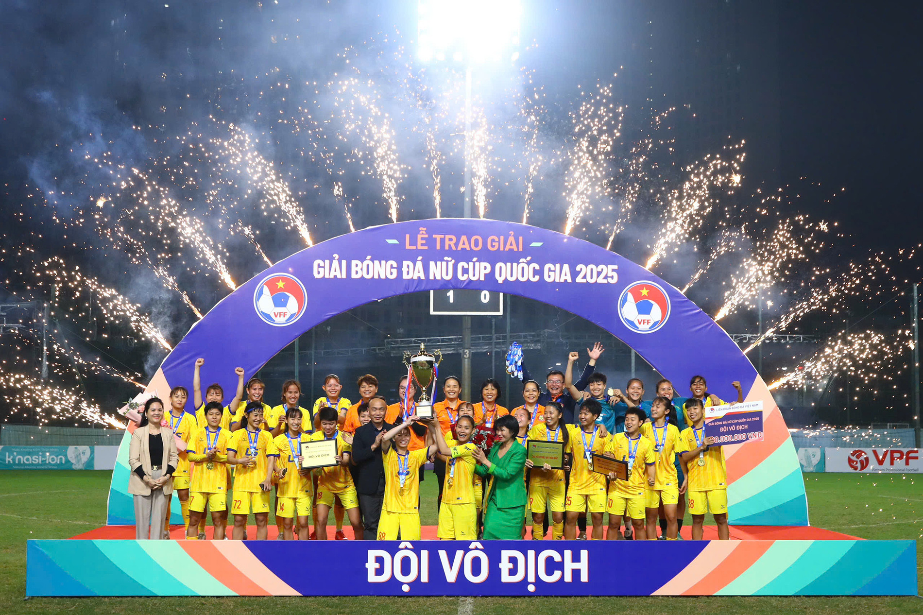 Giải bóng đá nữ Cúp Quốc gia 2025: Đội nữ TP.HCM vô địch
