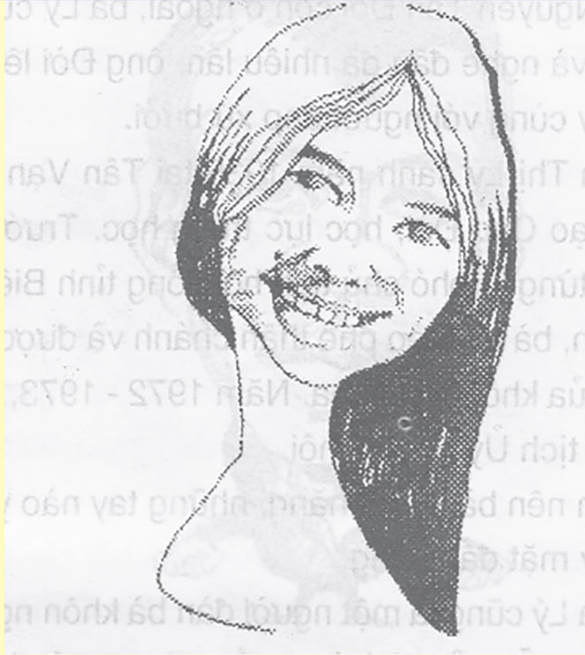 Nữ dân biểu Nguyễn Thị Lý qua nét vẽ của họa sĩ Ớt.