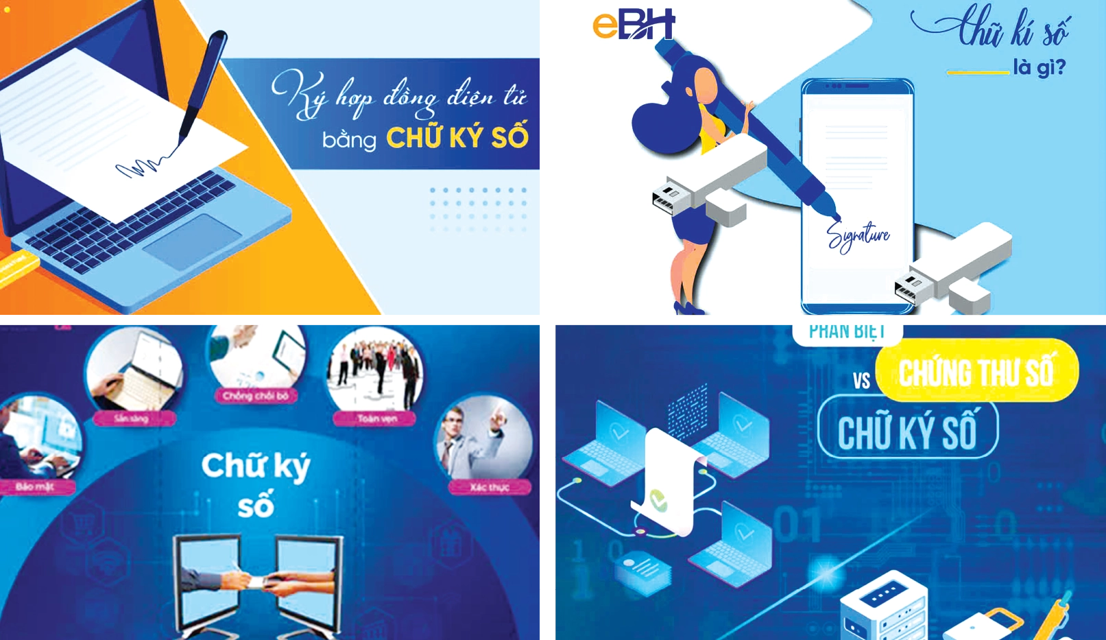 Chữ ký số và giao dịch điện tử giá trị pháp lý như chữ ký thật hoặc điểm chỉ trên hình thức giao dịch bằng văn bản. Ảnh minh họa: nguồn iternet