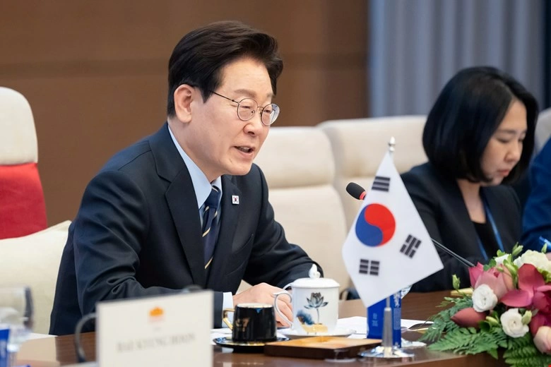 Tổng thống Hàn Quốc Lee Jae Myung phát biểu tại hội kiến

