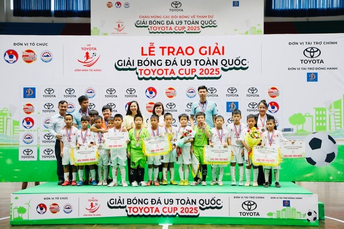 U.9 Văn Tâm Đồng Nai nhận danh hiệu Á quân. Ảnh: BTC